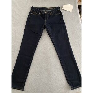 GAP Jeans Women's Premium Skinny Size 28 Dark Blue Classic‎ Stretch Denim